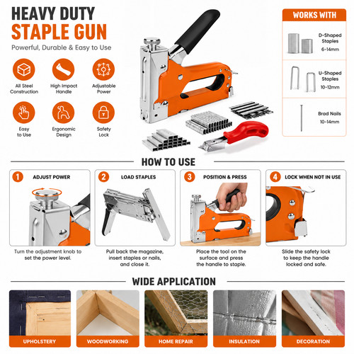 Heavy duty staple gun 1 - staple,