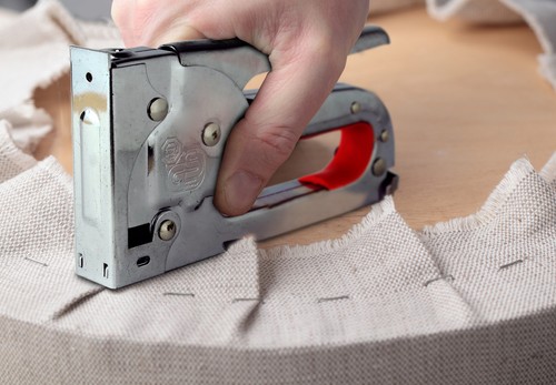 Staple gun fabric upholstery - staple,